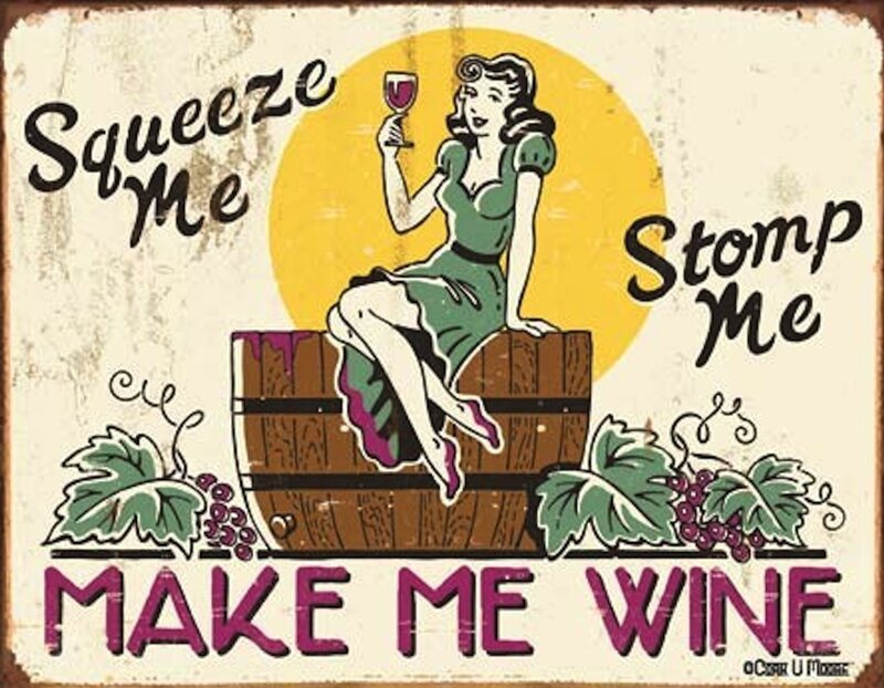 Woman on Wine Barrel