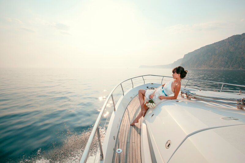 Woman on Yacht