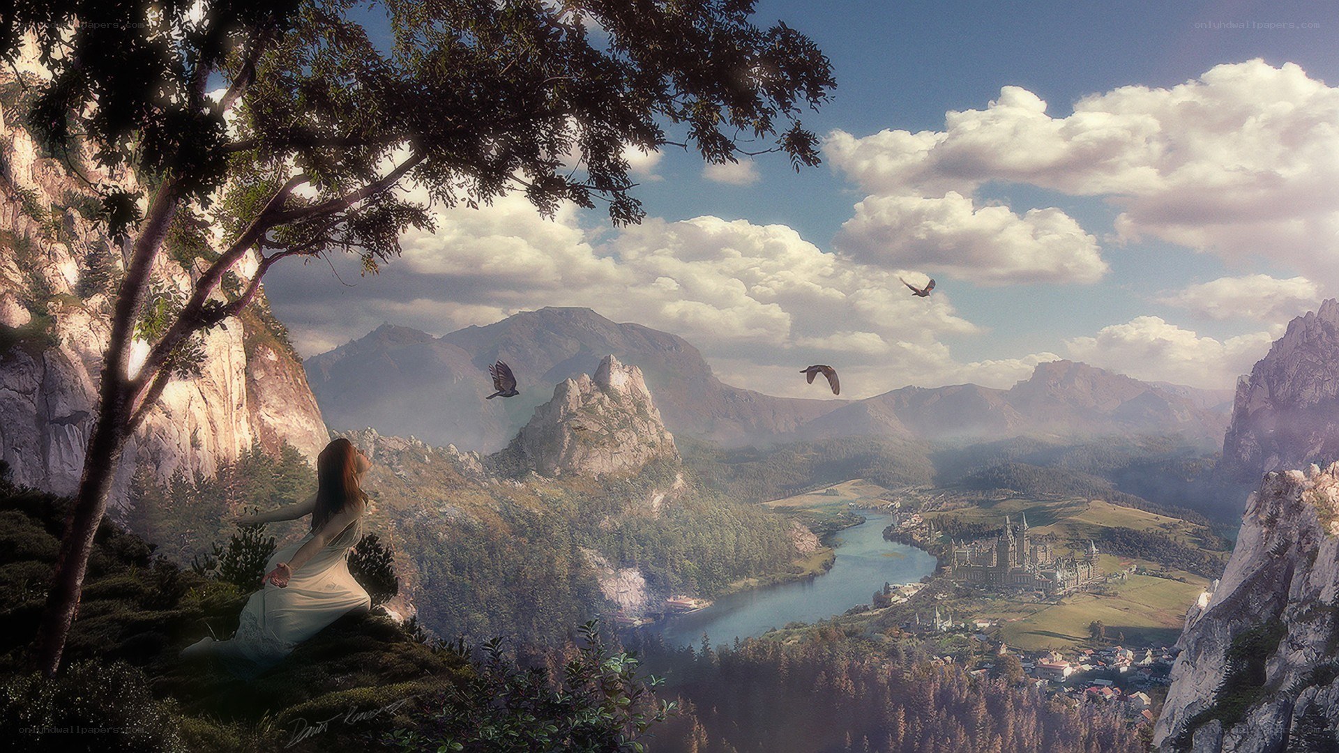woman overlooking a valley