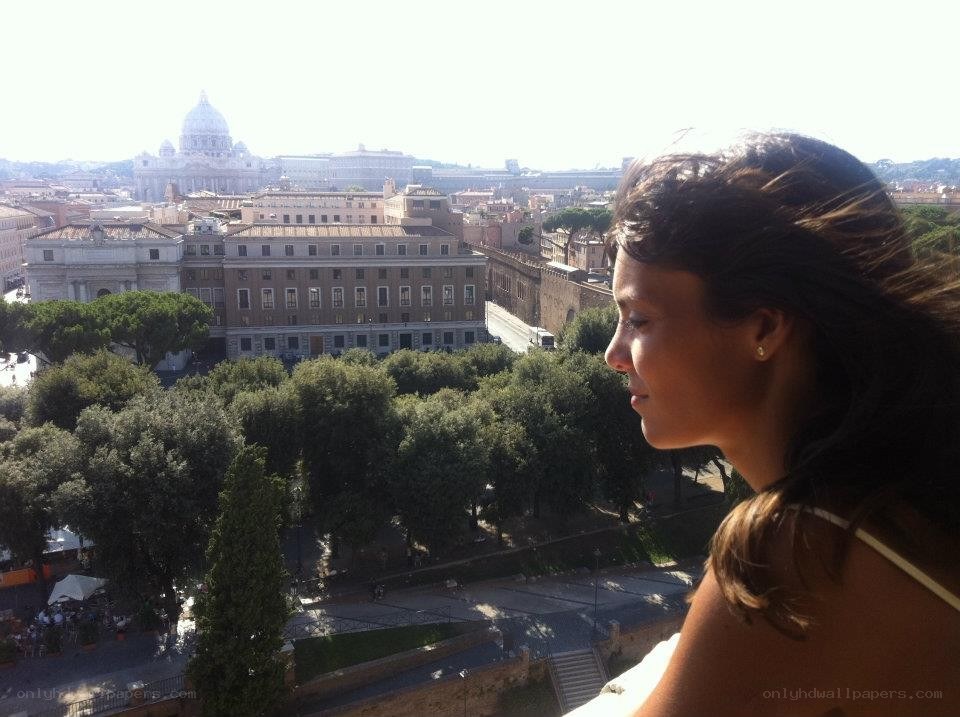 woman overlooking vatican city
