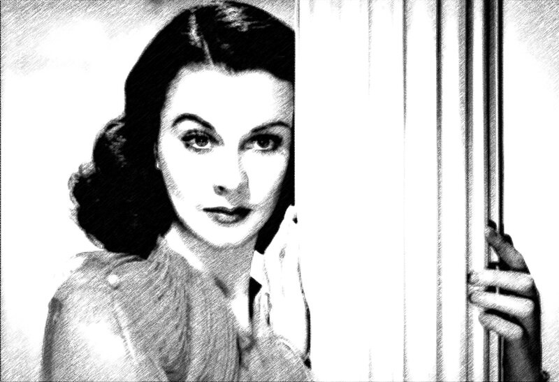 Woman Peeking from Behind