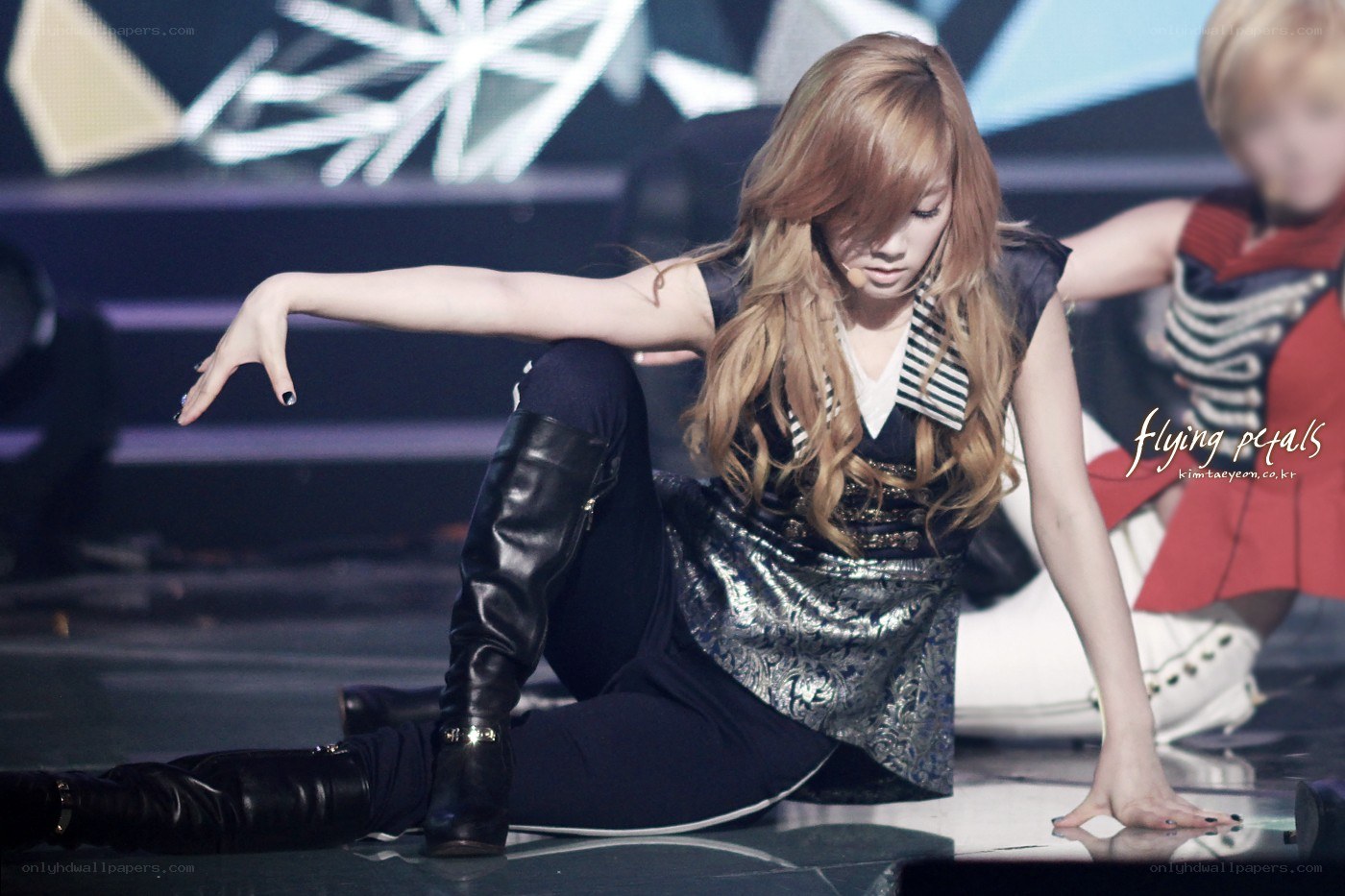 woman performing on stage