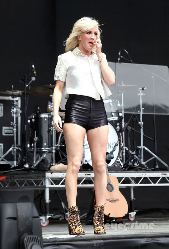 Woman performing on stage