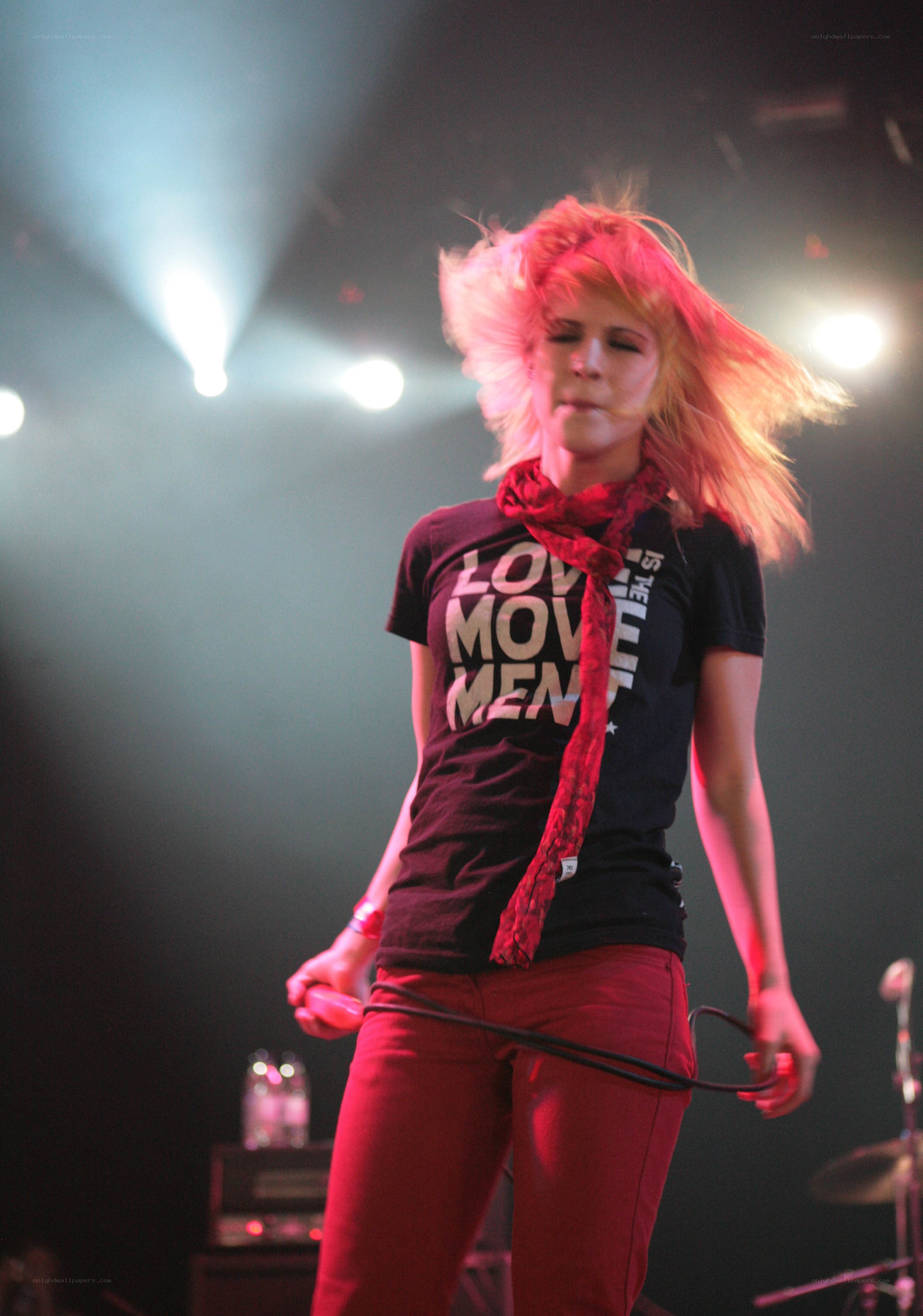 woman performing on stage