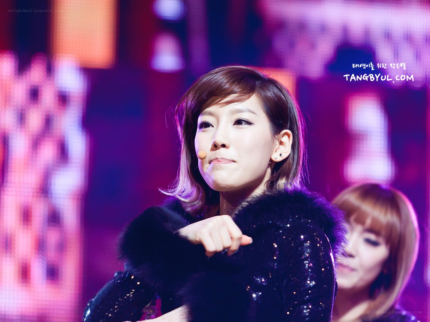 woman performing on stage