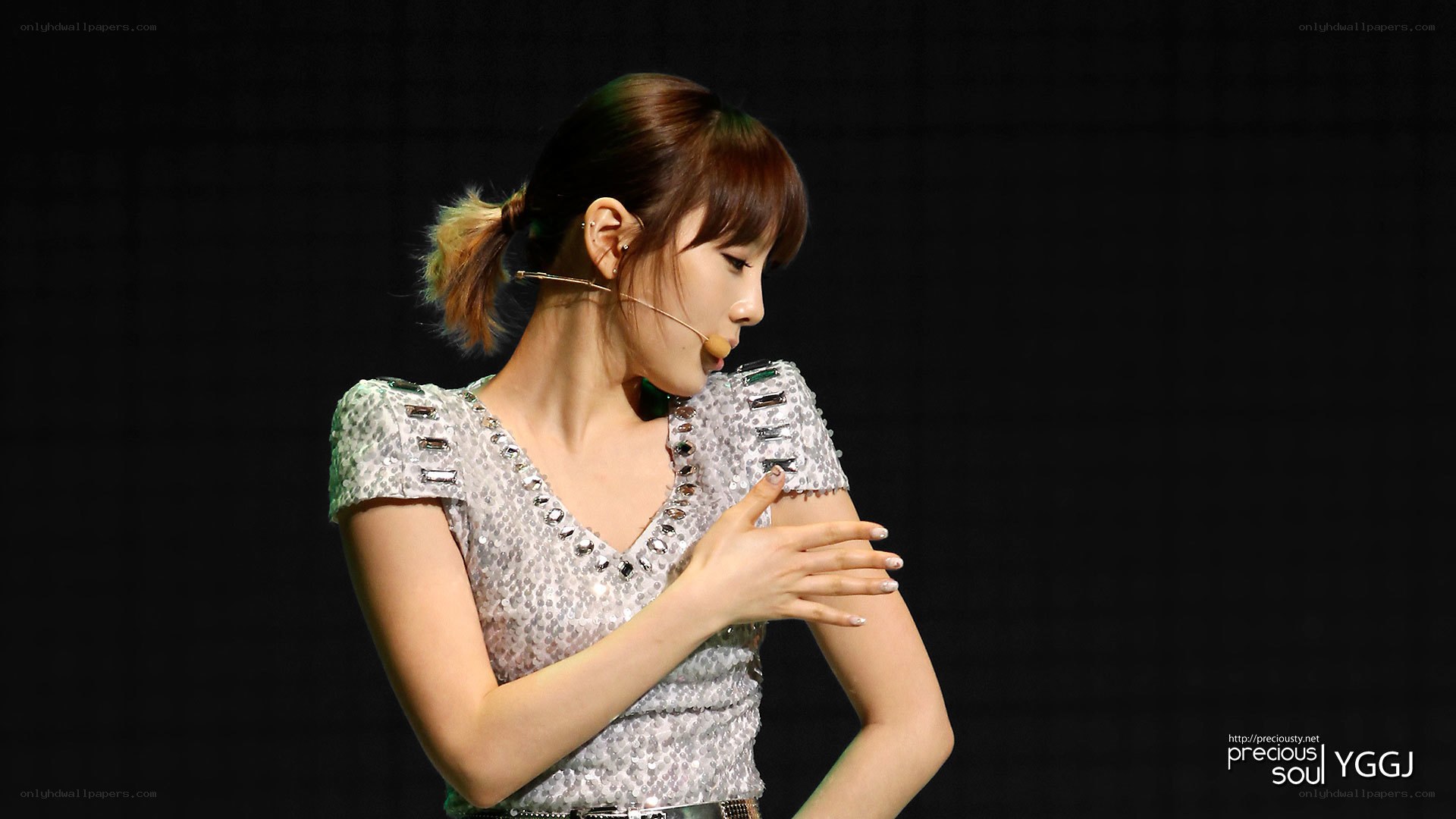 woman performing on stage