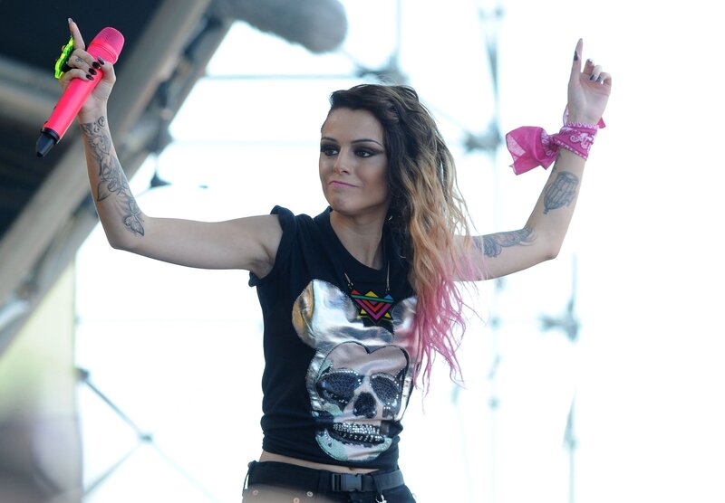 Woman performing on stage