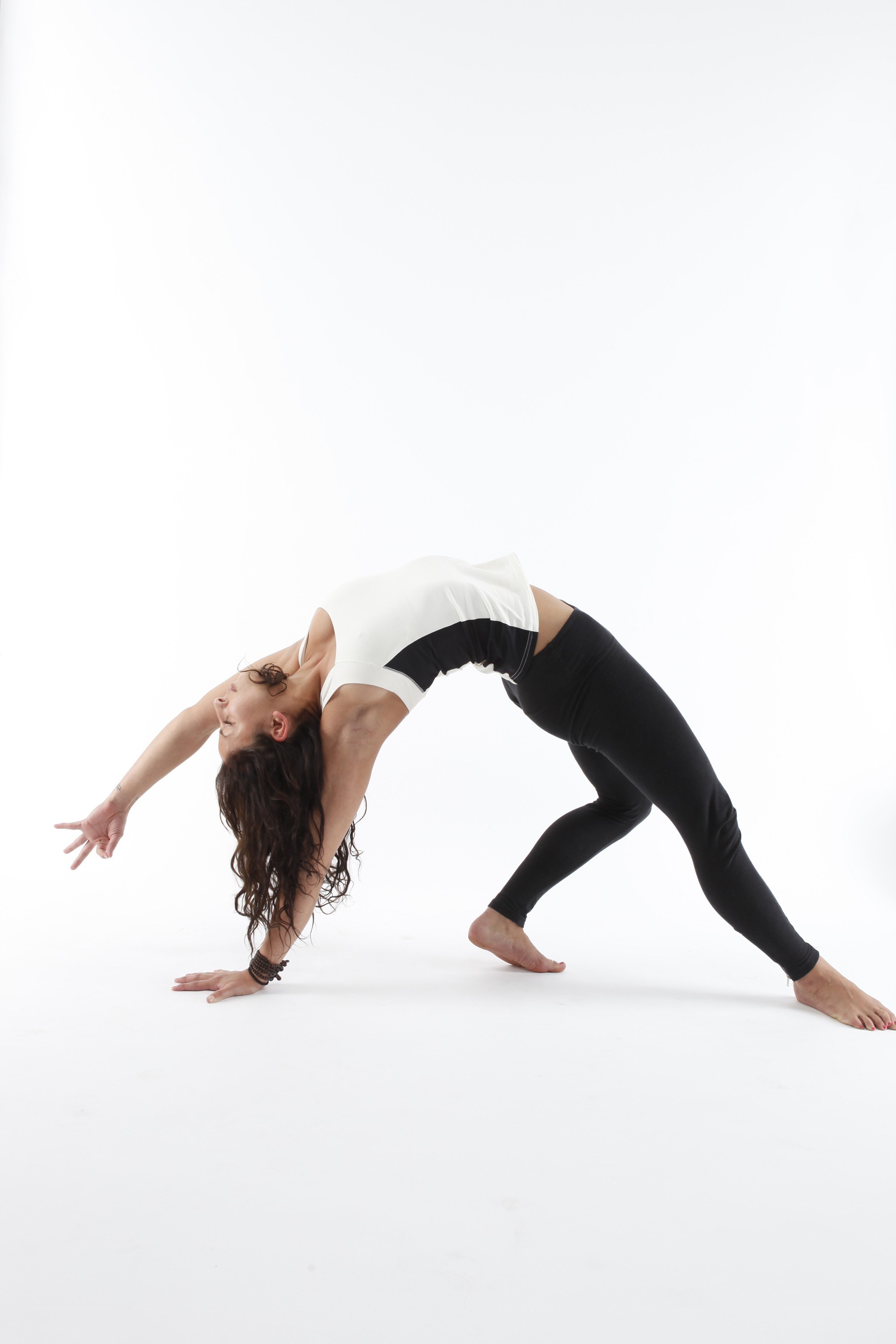 woman performing yoga pose