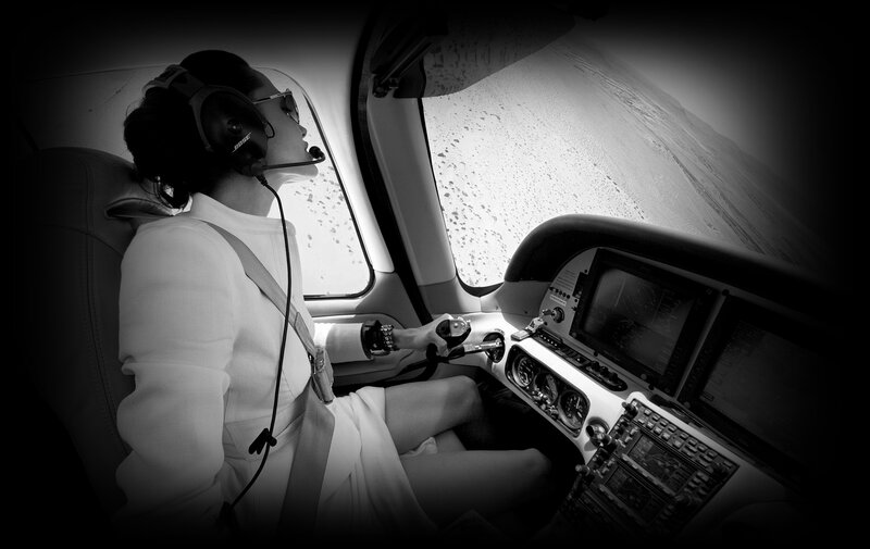 Woman Piloting Aircraft