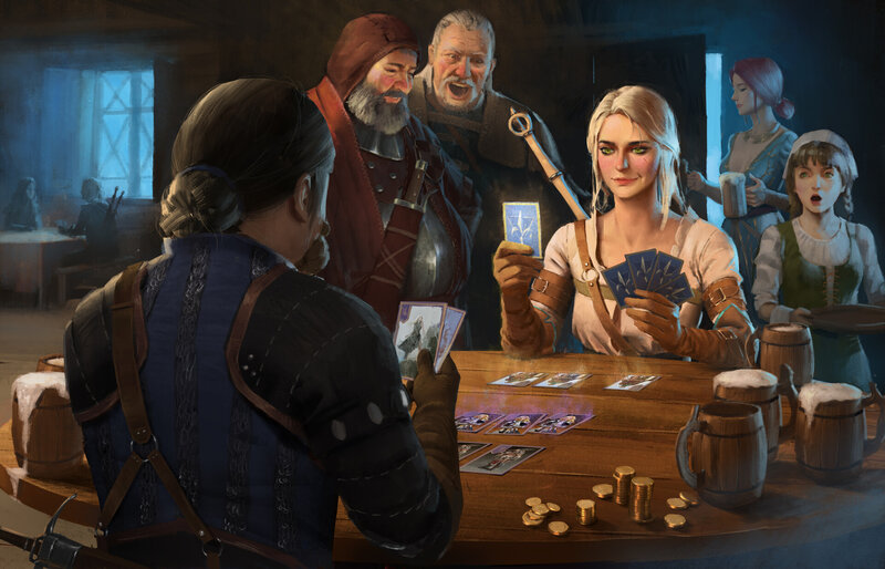 Woman Playing Cards