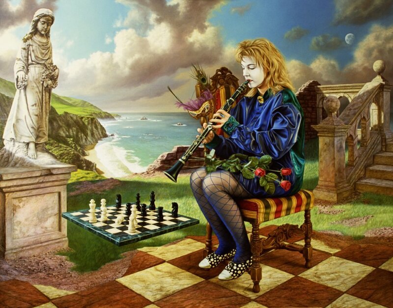 Woman Playing Clarinet