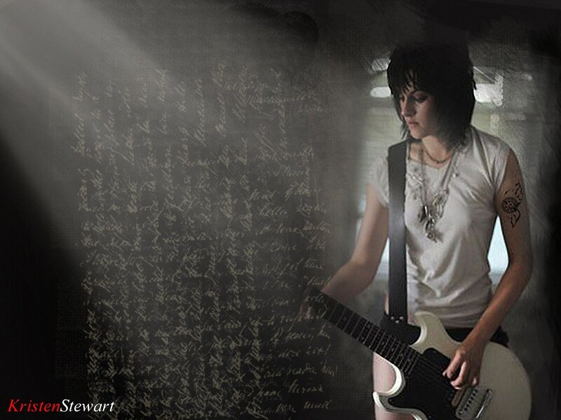 Woman Playing Electric Guitar — Black, Dramatic