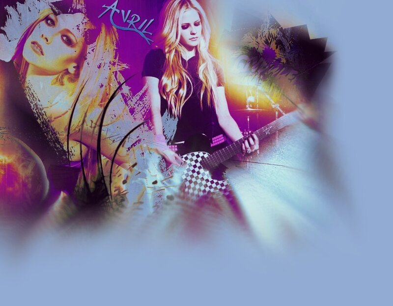 Woman Playing Electric Guitar — Purple, Dynamic