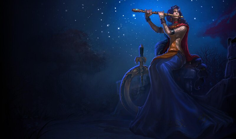woman playing flute at night