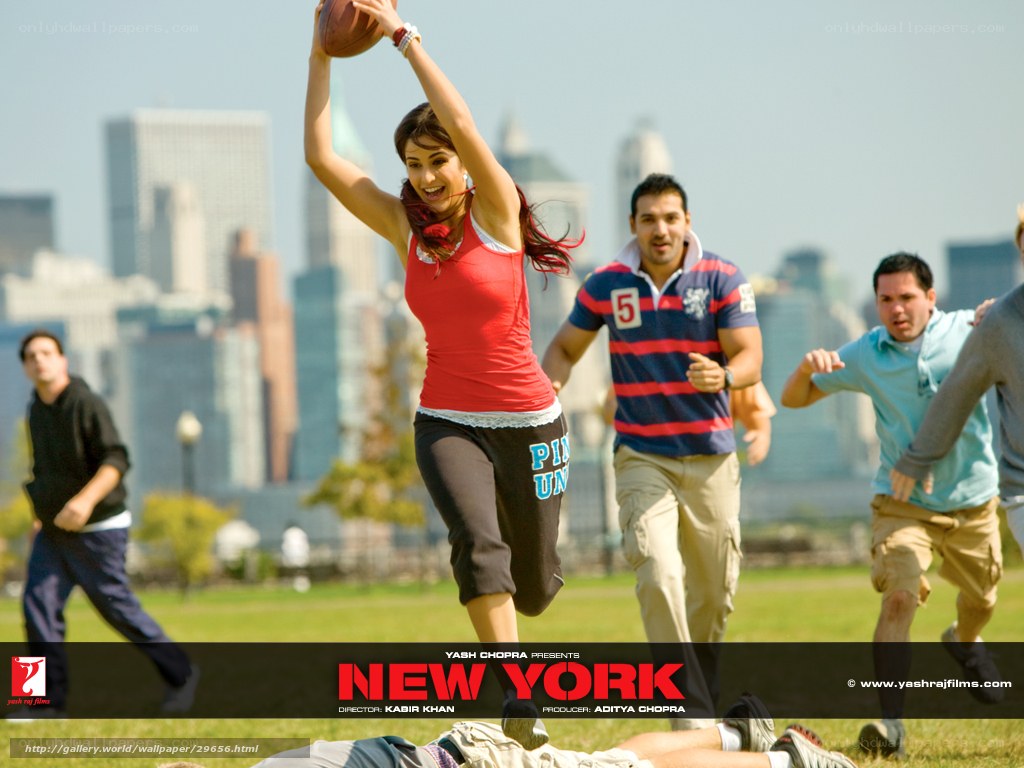 woman playing football in new york