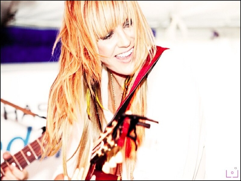 Woman Playing Guitar — White