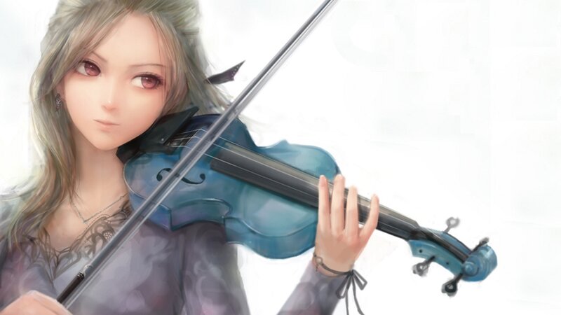 woman playing violin