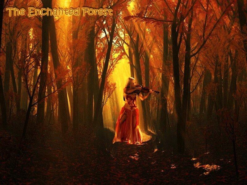 Woman Playing Violin — Orange, Dramatic, Autumn