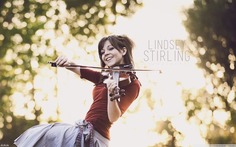 Woman Playing Violin — Red, Serene, Afternoon, Photograph