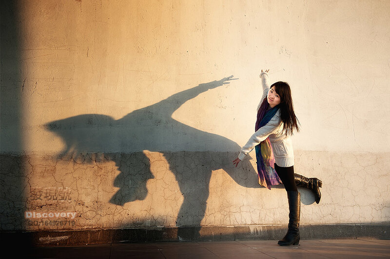 Woman Posing Against Wall