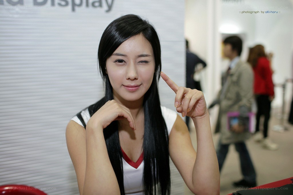 woman posing at an event