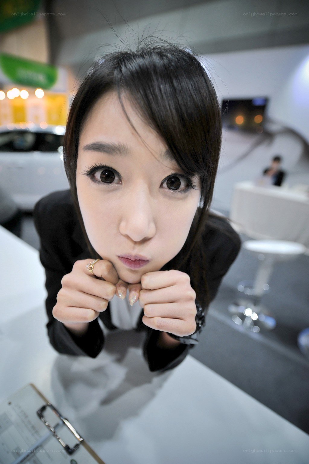 woman posing at an event