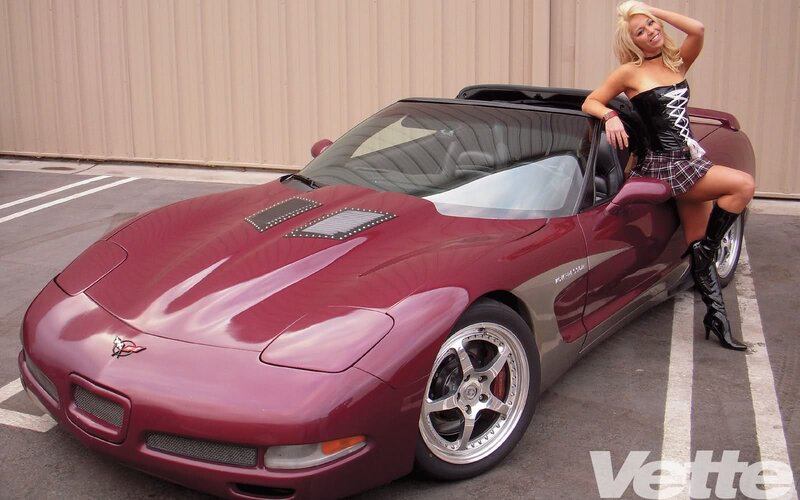 Woman Posing with Car — Maroon