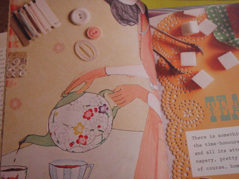 Woman Pouring Tea — Orange