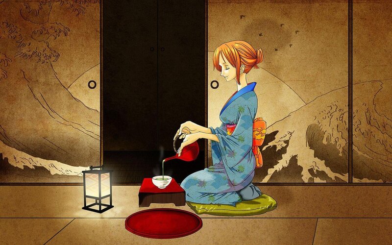 Woman Pouring Tea