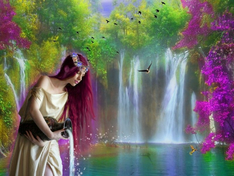 Woman Pouring Water