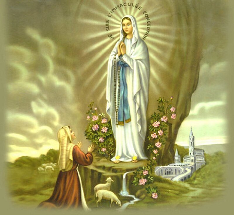 Woman Praying to Statue
