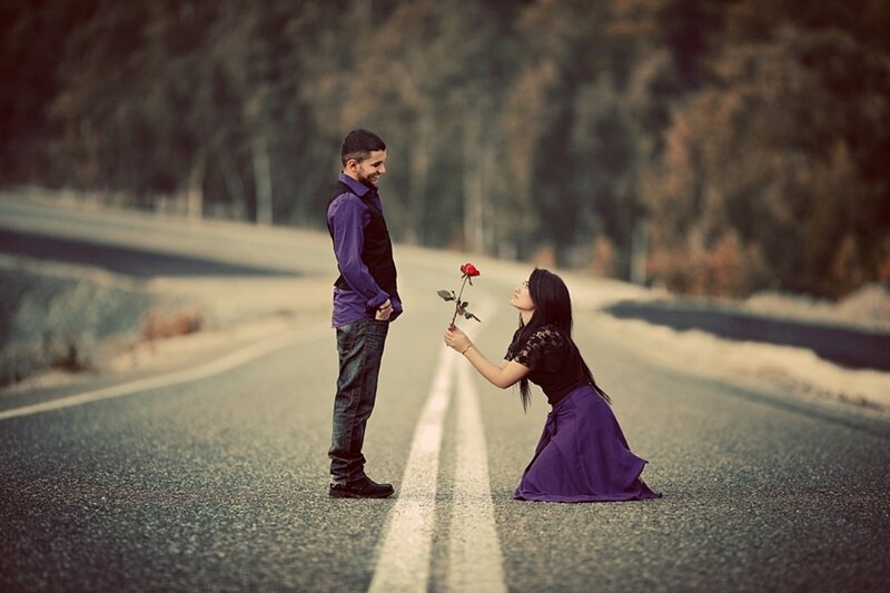 Woman Proposing to Man