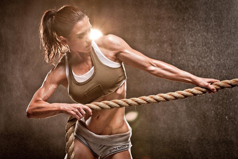 woman pulling rope