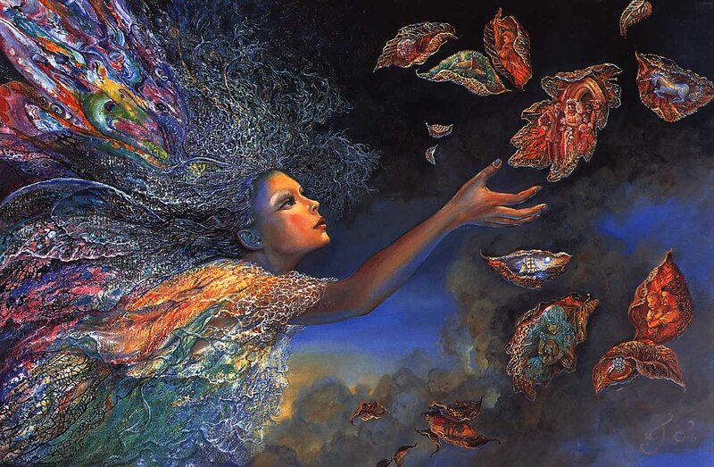 Woman Reaching for Leaves