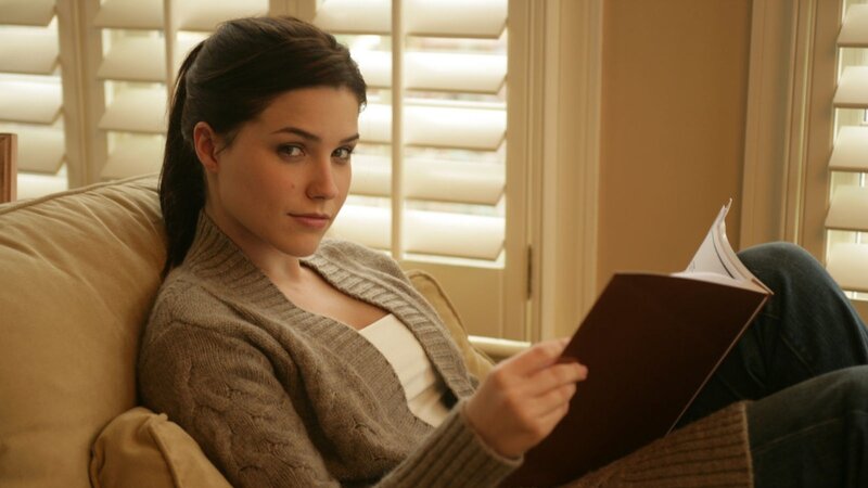 woman reading a book