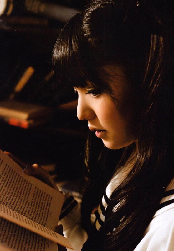 woman reading a book