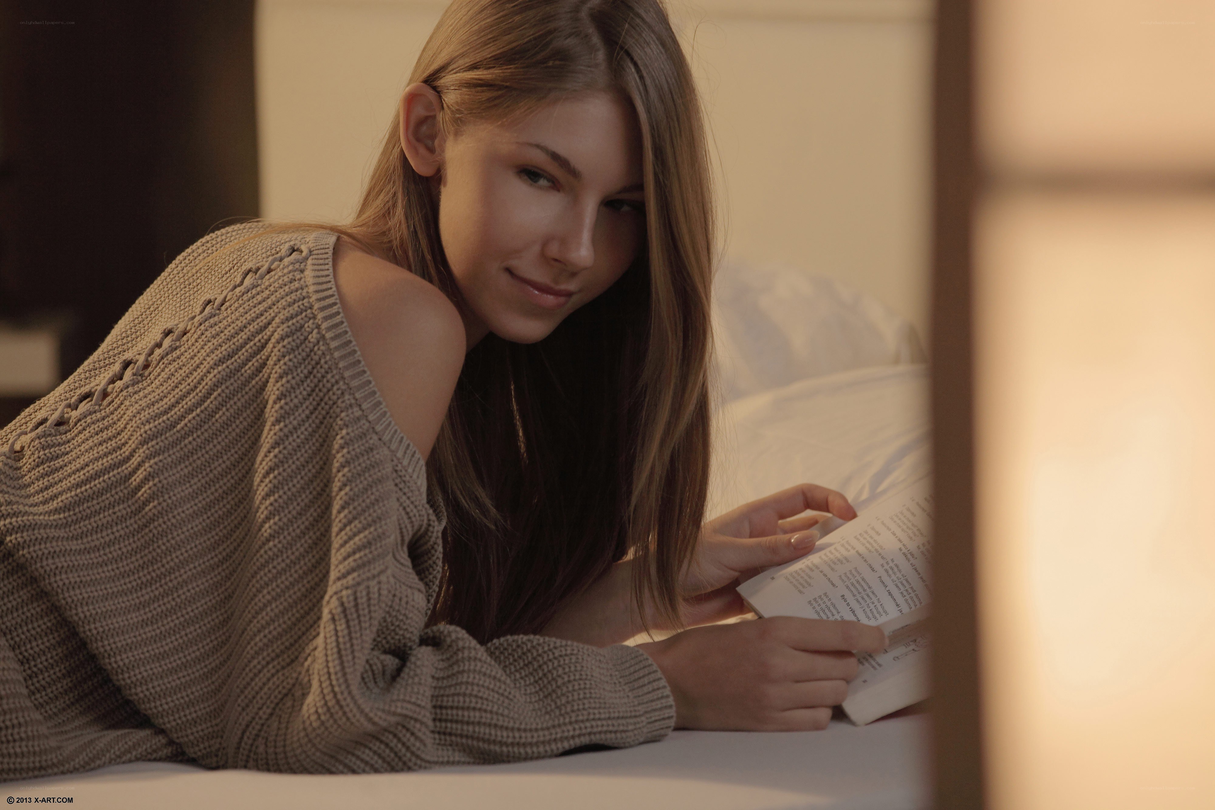 woman reading a book