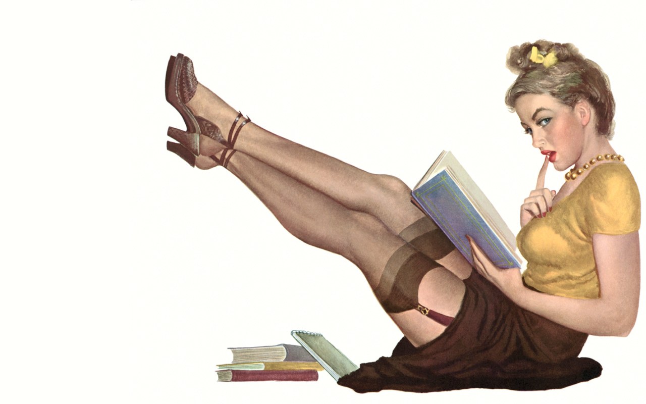 woman reading a book