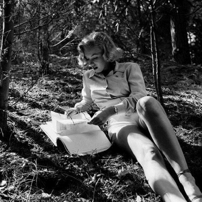 Woman Reading Book — Black, Calm, Afternoon