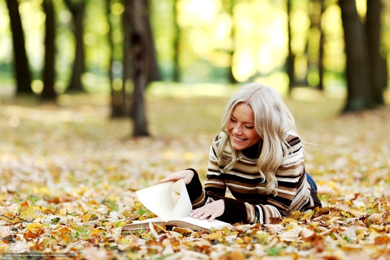 Woman Reading Book — Brown, Peaceful