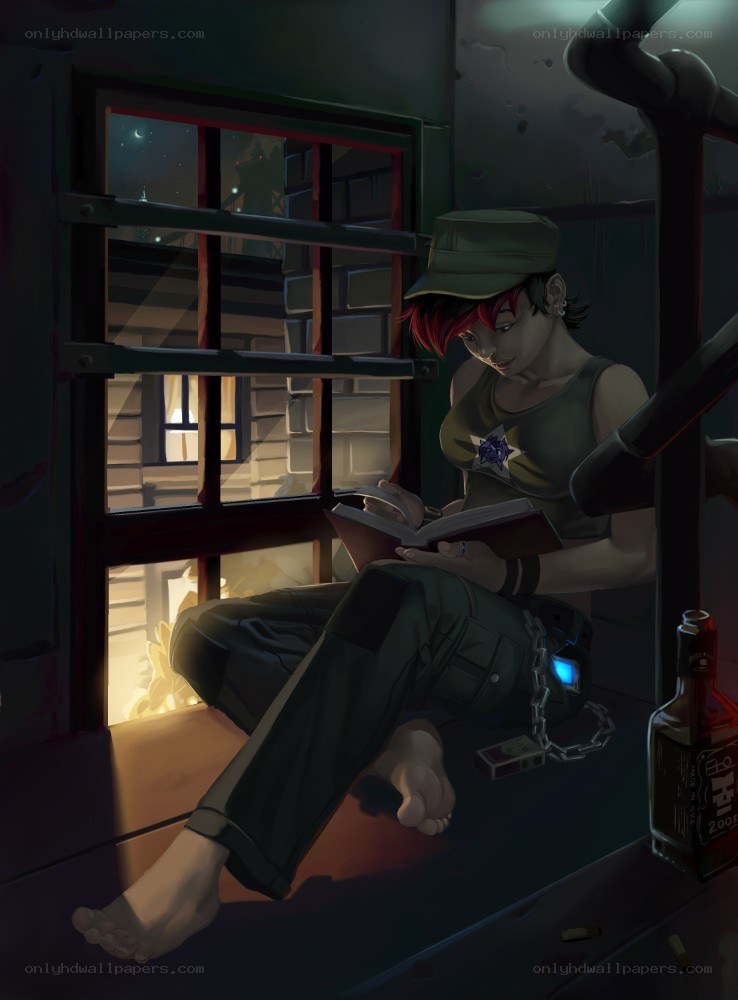 woman reading by window