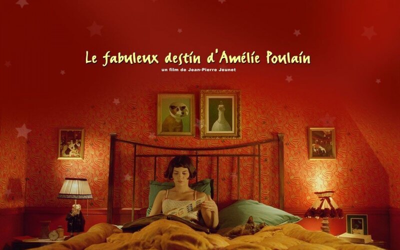 Woman Reading in Bed — Red