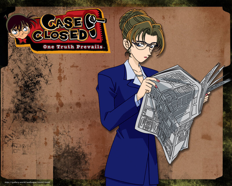 Woman Reading Newspaper — Blue