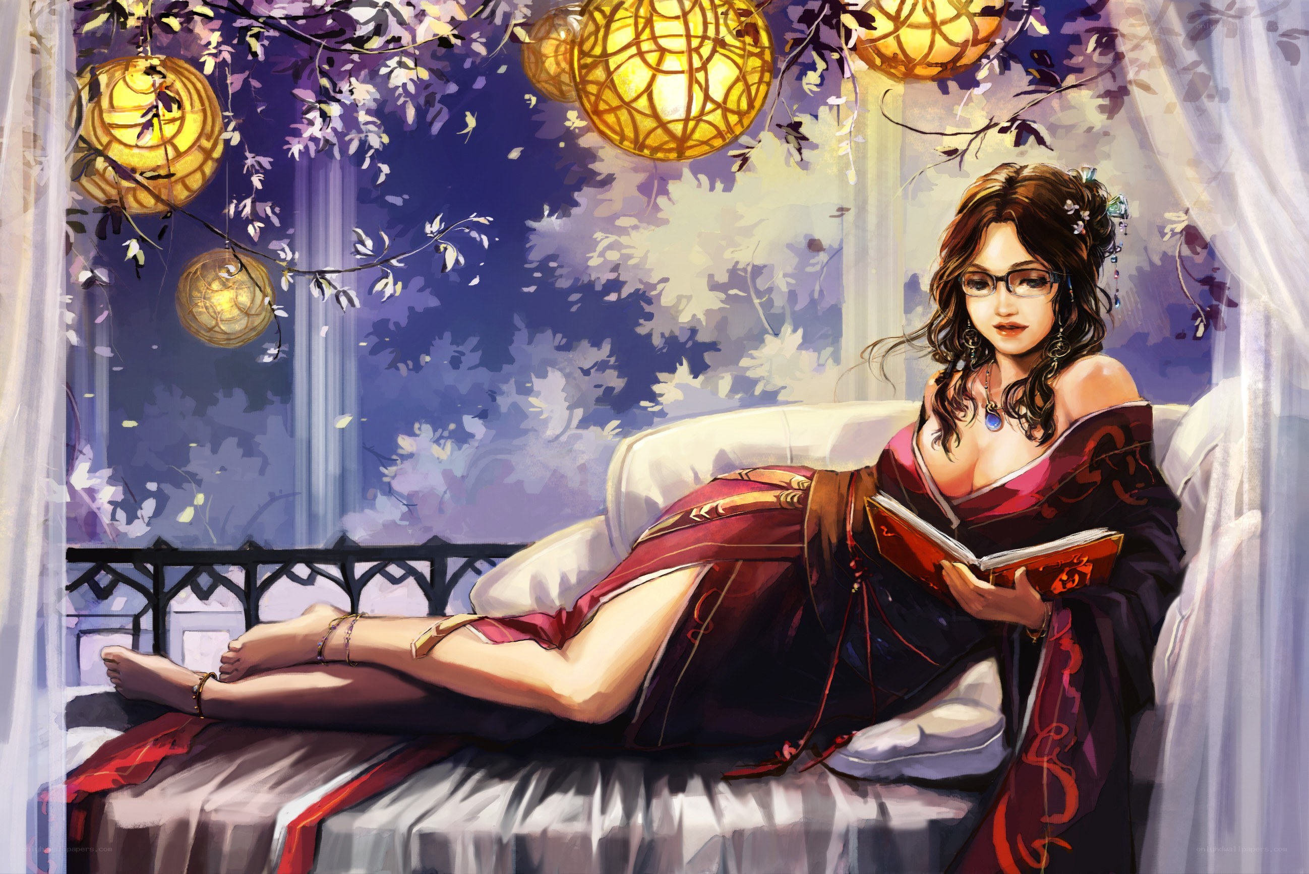 woman reading on a balcony