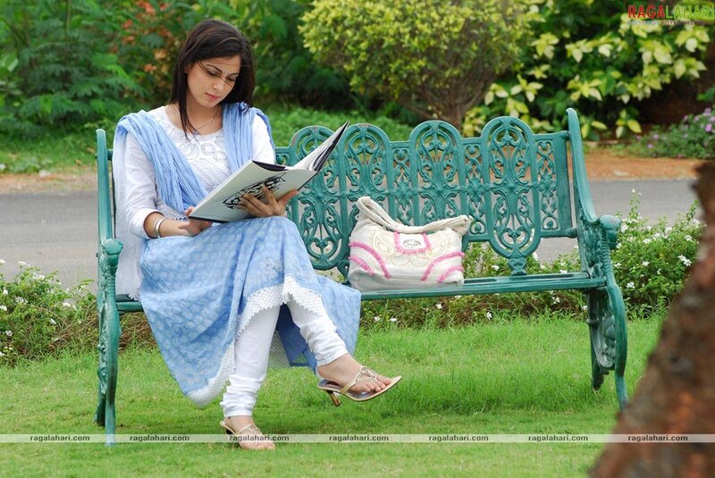 Woman Reading on Bench — Green, Calm, Afternoon