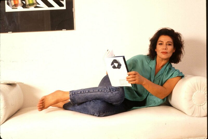 Woman Reading on Couch — White, Relaxed