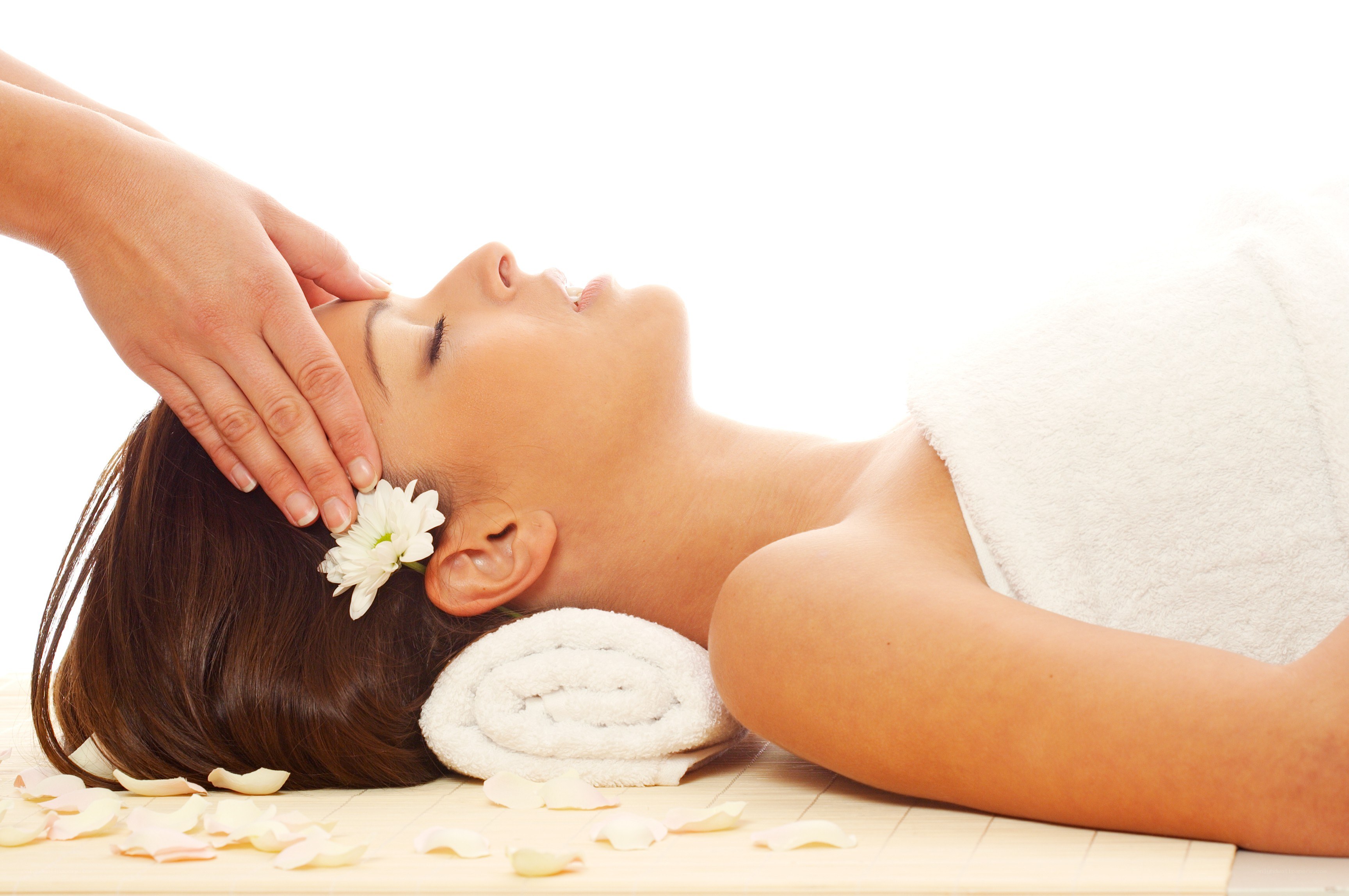 woman receiving a massage
