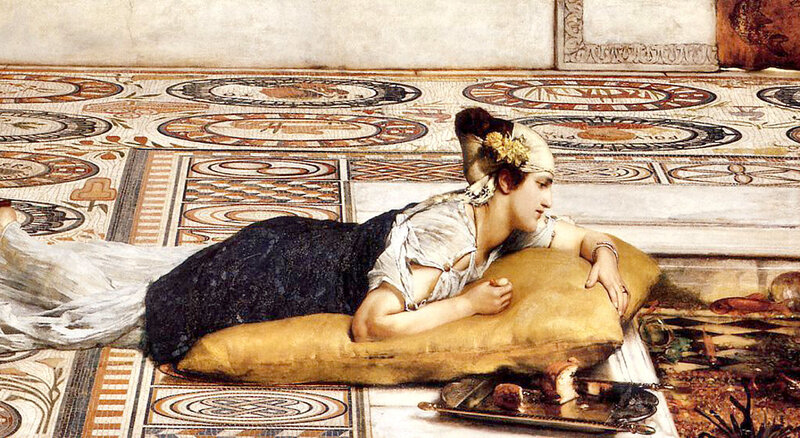 Woman Reclining on Floor