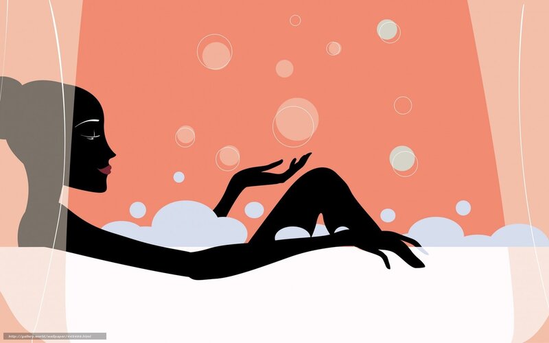 woman relaxing in bathtub