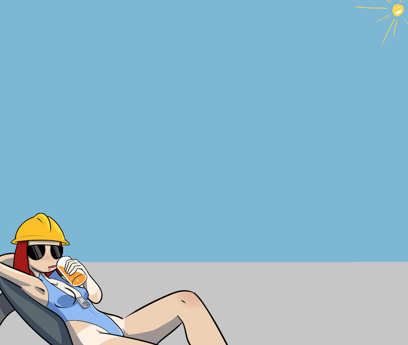 Woman relaxing in sun